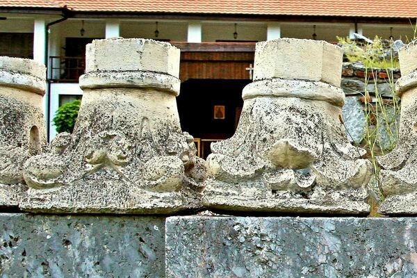 Capitals with Ornamental Floral Motifs