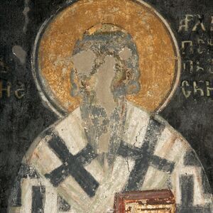 Serbian archbishop  St.Eustathios I, detail