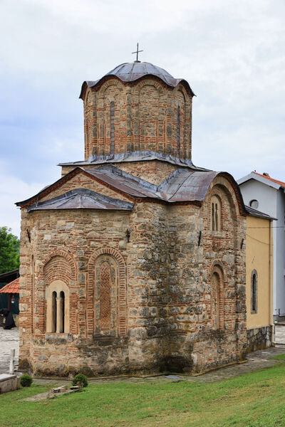 Northeast side of the church