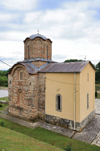 Northwest side of the church