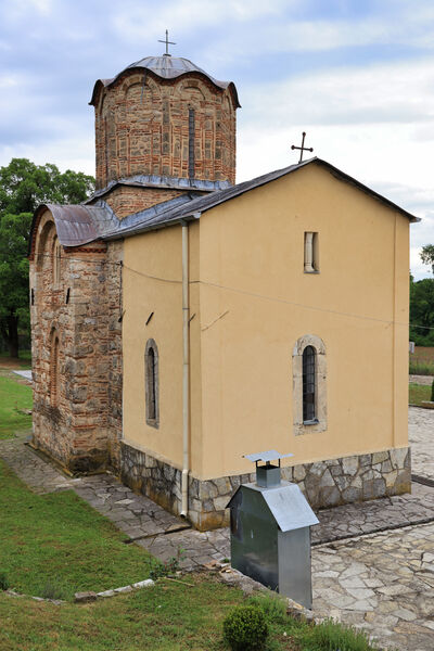 Northwest side of the church