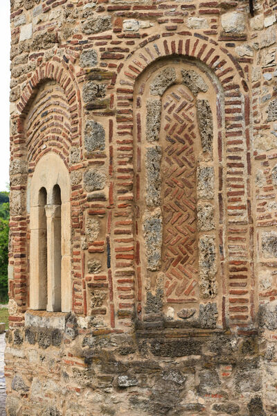 The north side of the sanctuary apse