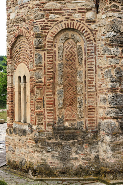 The north side of the sanctuary apse