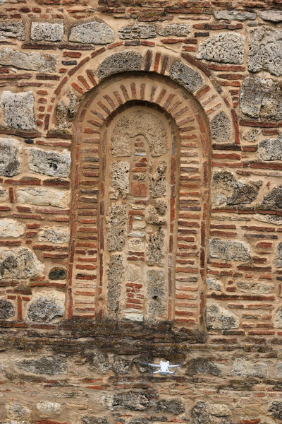 Window of the north facade of the nave