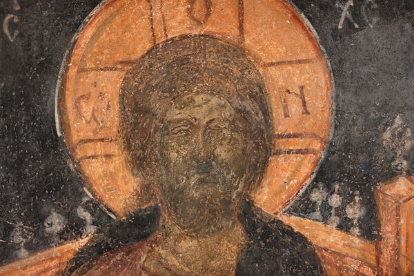 Christ enthroned, detail