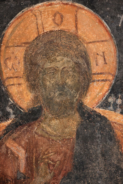 Christ enthroned, detail