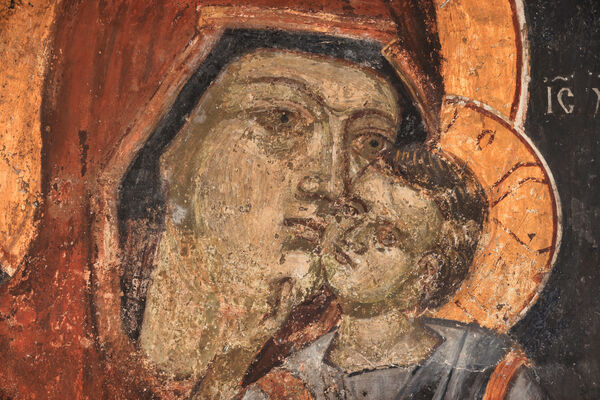 Mother of God and Child, detail