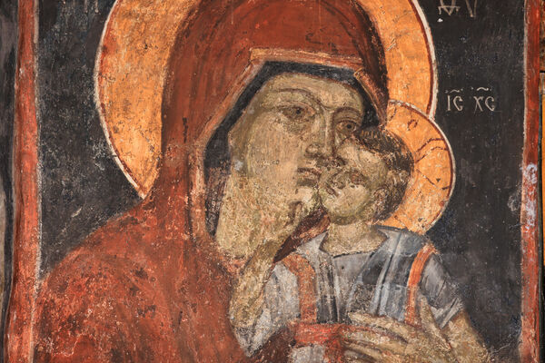 Mother of God and Child, detail