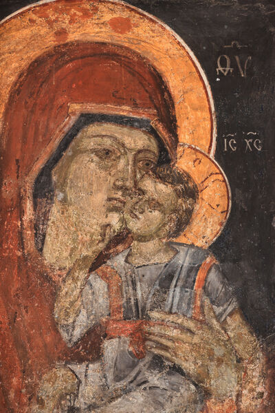 Mother of God and Child, detail