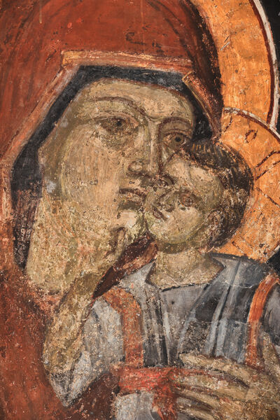 Mother of God and Child, detail