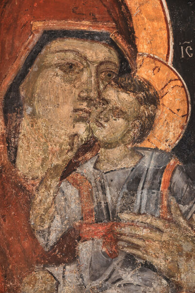 Mother of God and Child, detail