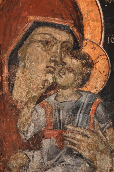 Mother of God and Child, detail