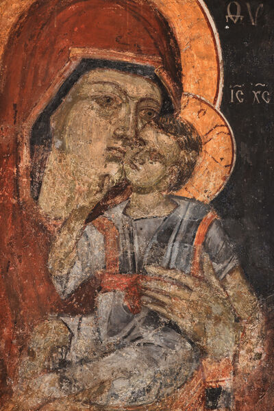 Mother of God and Child, detail