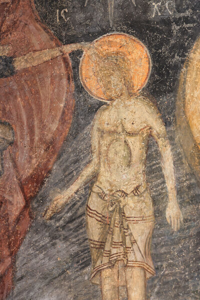 Baptism of Christ, detail