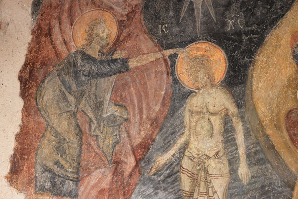 Baptism of Christ, detail