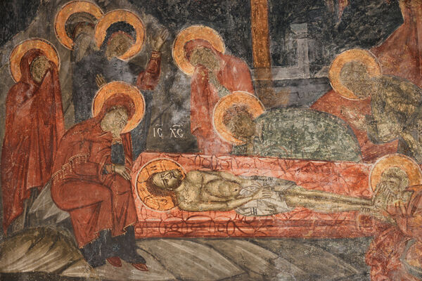 Lamentation of Christ, detail