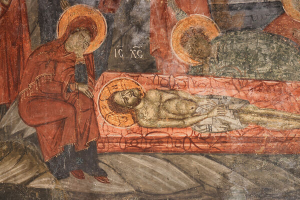 Lamentation of Christ, detail