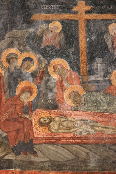 Lamentation of Christ, detail