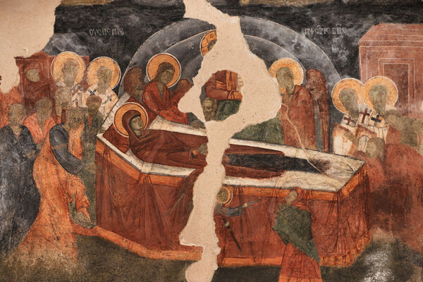 Dormition of the Mother of God, detail