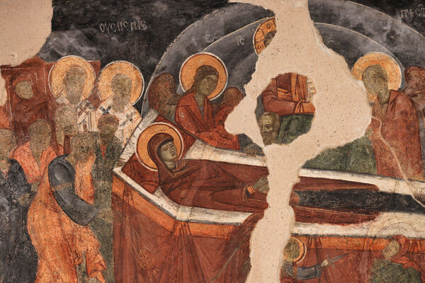 Dormition of the Mother of God, detail