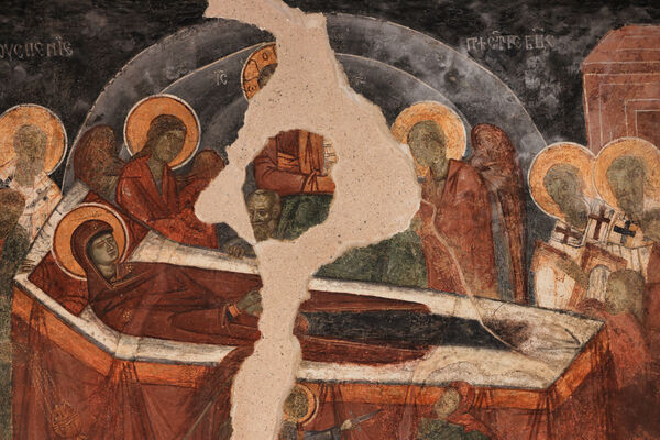 Dormition of the Mother of God, detail