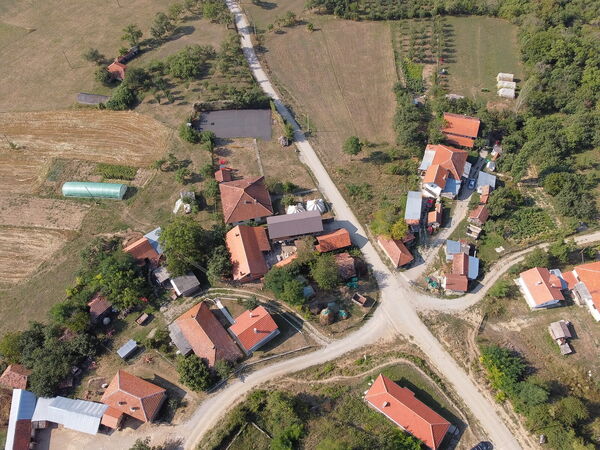 Crkolez, surrounding, drone view