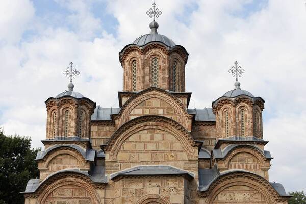 Upper zones of the eastern side of the church