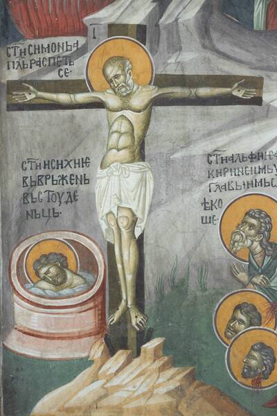 Calendar, St. the apostle Simon crucified on the cross