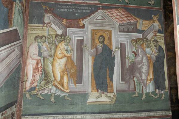 Christ appeared to the disciples in front of closed doors - Thomas would not be with them