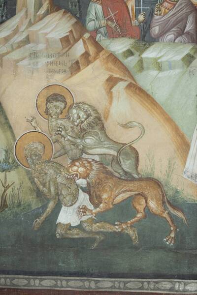 Calendar, St. Timotei and his friend were thrown to the beasts