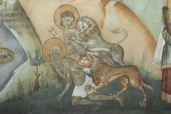 Calendar, St. Timotei and his friend were thrown to the beasts