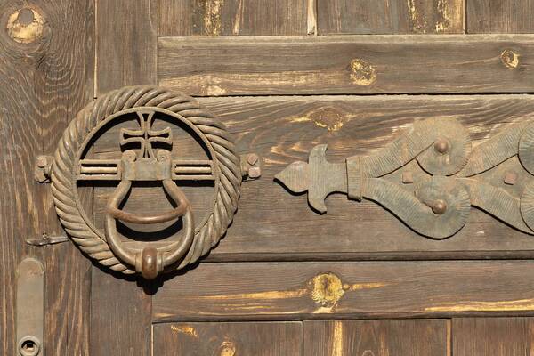 Door lock, monastery entrance