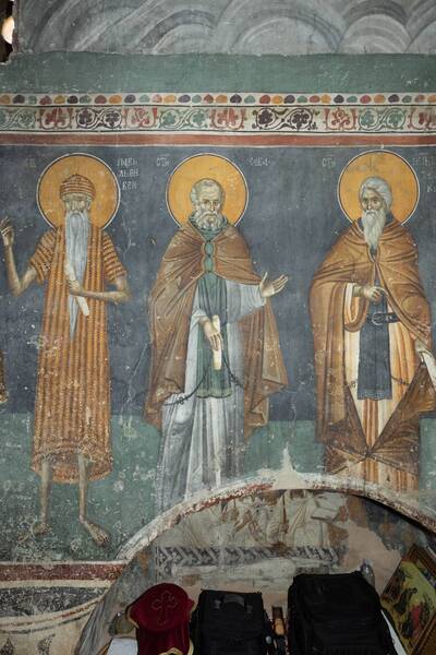 St. Pavle Tivejski, Sava Jerusalimski and Jovan Lestvičnik