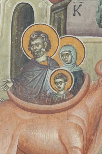 St. Jevastati with his wife and children died in a red-hot copper ox