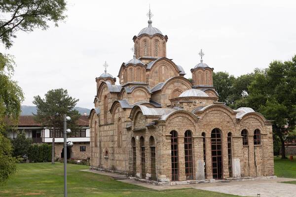 Northwest view of the church