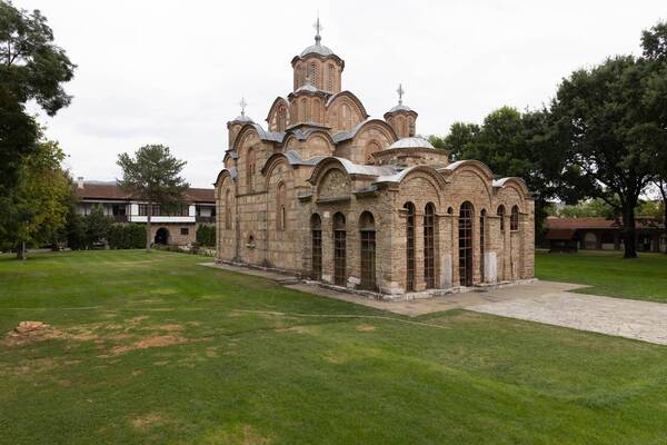 Northwest view of the church