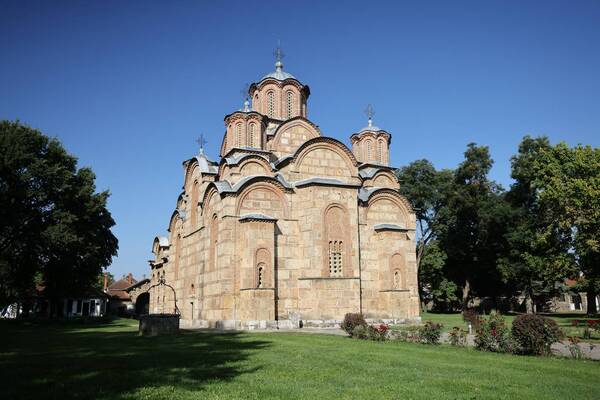 East side of the church