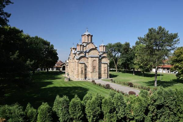 East side of the church