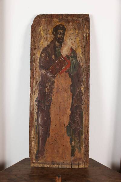 Unrecognized apostle, icon from the end of the 16th or beginning of the 17th century