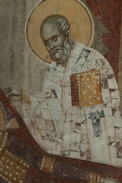 St. Nicholas appears in a dream to Emperor Constantine