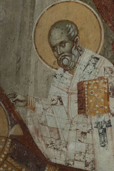 St. Nicholas appears in a dream to Emperor Constantine