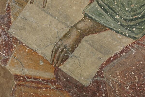 John the Evangelist with Prochorus, detail