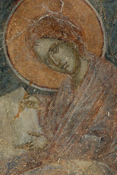 John the Evangelist with Prochorus, detail