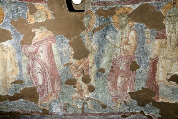 Apostles Judas, Thomas, an Unidentified Apostle and the High Priest Zacharias