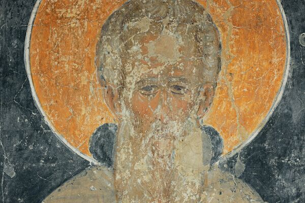 St Athanasius of Athos, detail