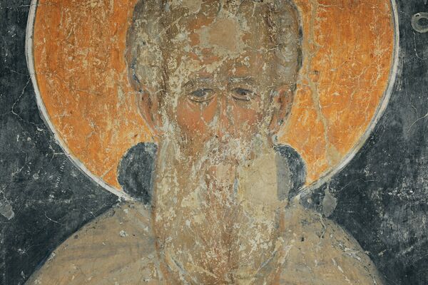 St Athanasius of Athos, detail