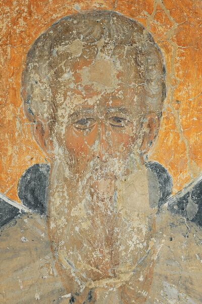 St Athanasius of Athos, detail