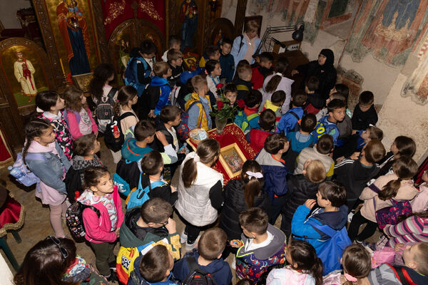 Students in church