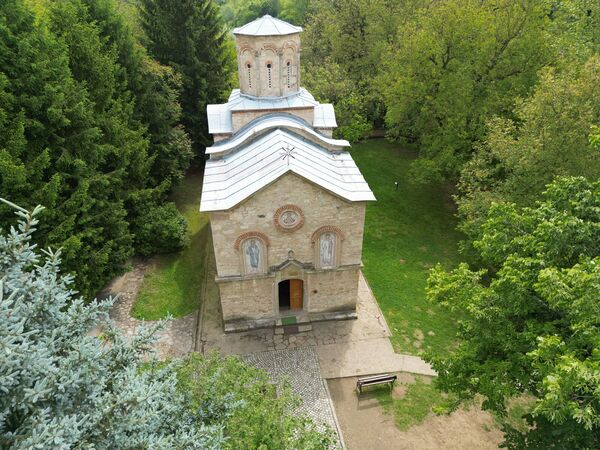 View of the church from above