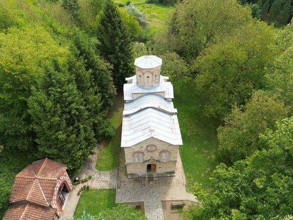 View of the church from above